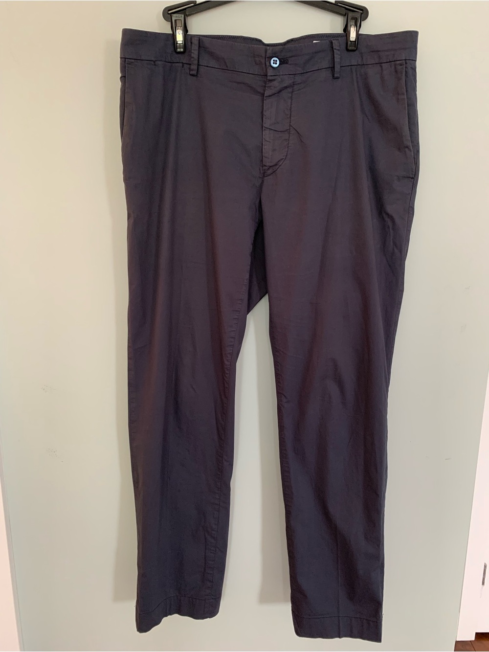 Men’s Navy Straight-Fit Chino Pants